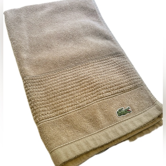 3 pc Lacoste Heritage Supima 100% Cotton Wash Cloth & Hand Towel - Picture 6 of 7